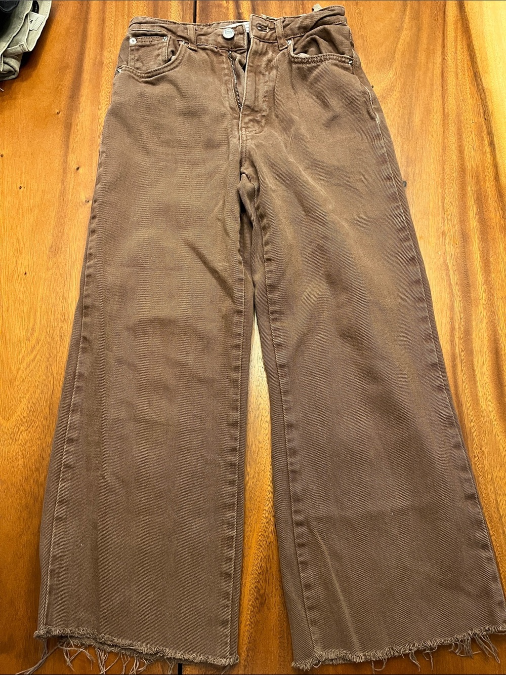 Women’s  Wide-Leg Brown Jeans